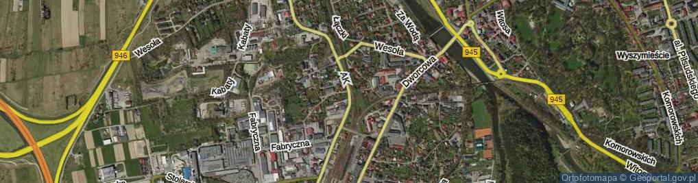 Zdjęcie satelitarne Bielów ul.