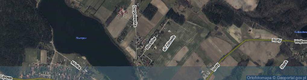 Zdjęcie satelitarne Blocków, ks. ul.