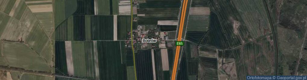 Zdjęcie satelitarne Bobrów ul.
