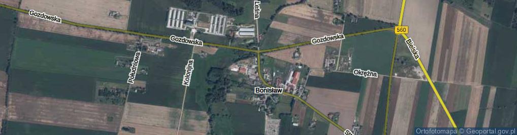 Zdjęcie satelitarne Bonisław ul.