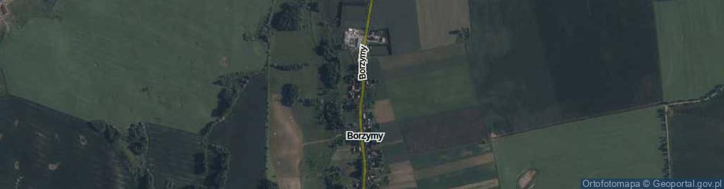 Zdjęcie satelitarne Borzymy ul.