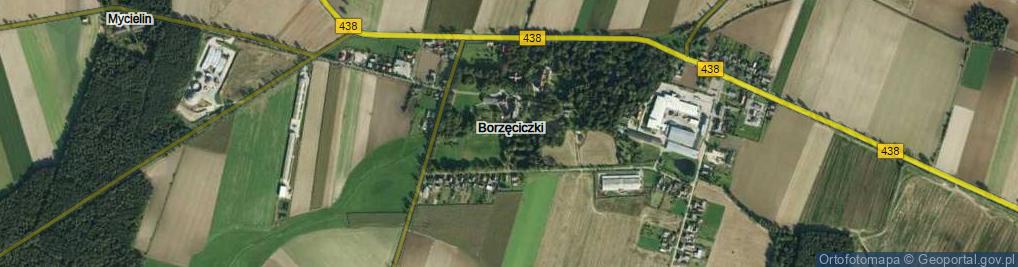 Zdjęcie satelitarne Borzęciczki ul.