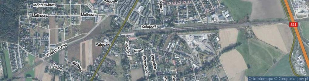 Zdjęcie satelitarne Boczna ul.