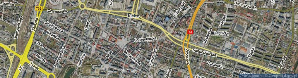 Zdjęcie satelitarne Bodzentyńska ul.