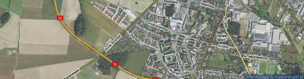 Zdjęcie satelitarne Bolesława Śmiałego ul.