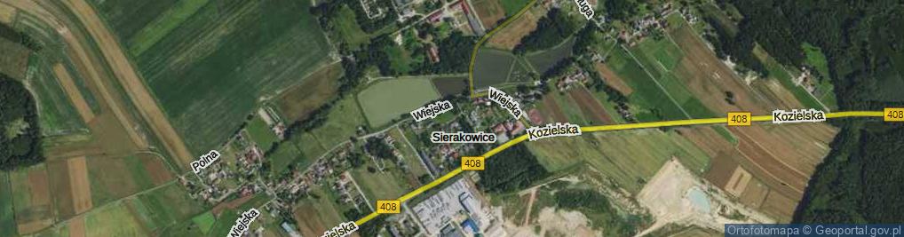 Zdjęcie satelitarne Boczna ul.