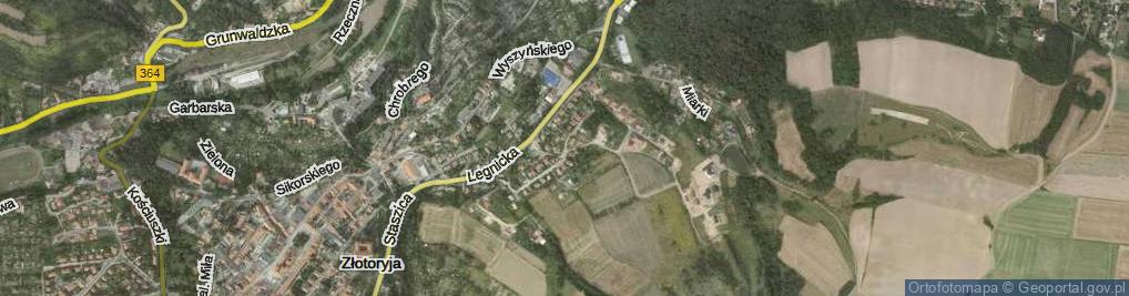 Zdjęcie satelitarne Bohaterów Monte Cassino ul.