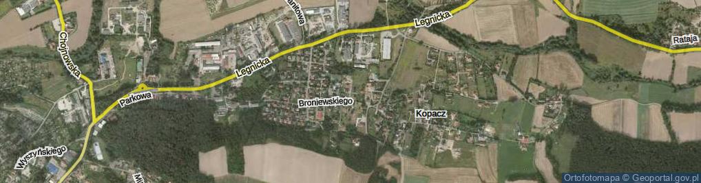 Zdjęcie satelitarne Bolesława Wysokiego ul.