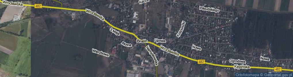 Zdjęcie satelitarne Bralin ul.