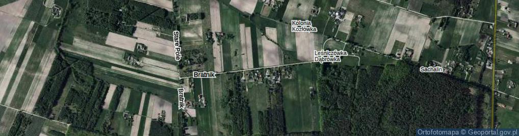 Zdjęcie satelitarne Bratnik ul.