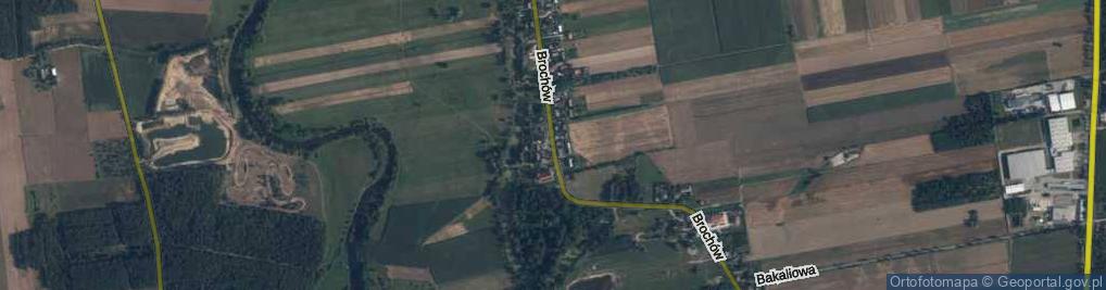 Zdjęcie satelitarne Brochów ul.