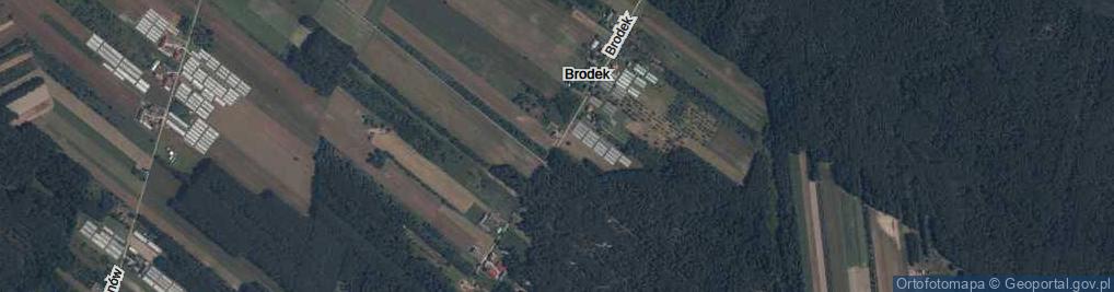 Zdjęcie satelitarne Brodek ul.