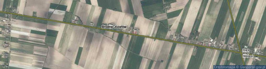 Zdjęcie satelitarne Brodne-Józefów ul.