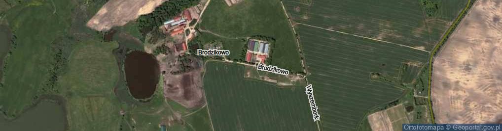 Zdjęcie satelitarne Brodzikowo ul.