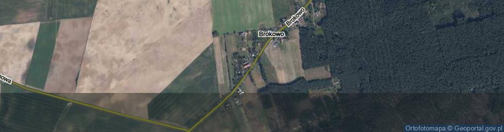 Zdjęcie satelitarne Brokowo ul.