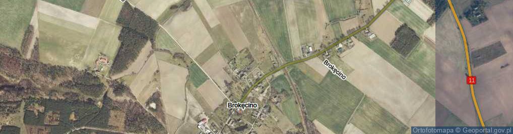 Zdjęcie satelitarne Brokęcino ul.