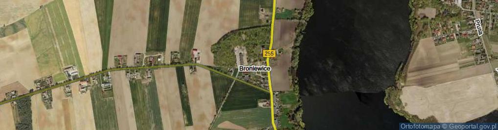 Zdjęcie satelitarne Broniewice ul.