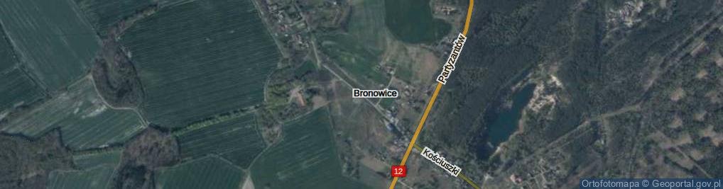 Zdjęcie satelitarne Bronowice ul.