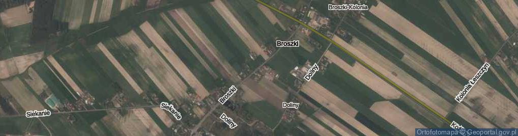 Zdjęcie satelitarne Broszki ul.