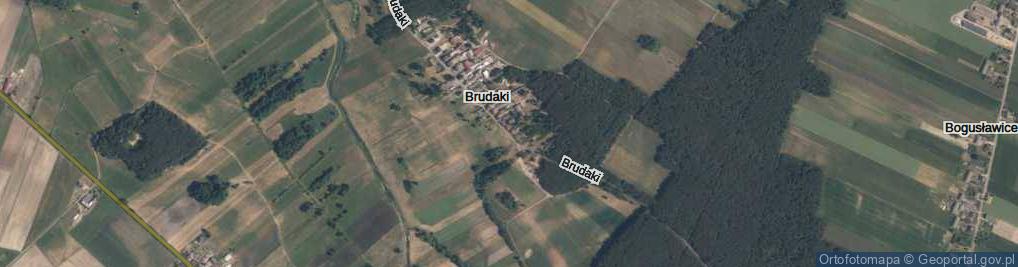Zdjęcie satelitarne Brudaki ul.
