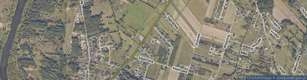 Zdjęcie satelitarne Brzoskwiniowa ul.