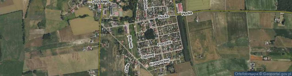 Zdjęcie satelitarne Brzozowa ul.