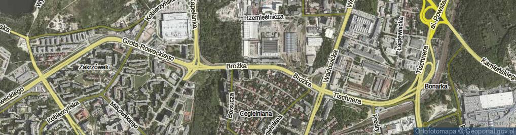 Zdjęcie satelitarne Brożka Jana ul.