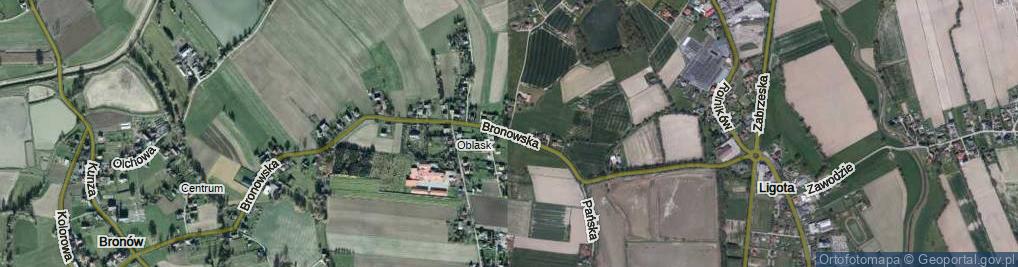 Zdjęcie satelitarne Bronowska ul.