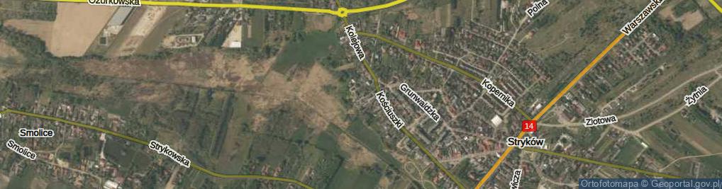Zdjęcie satelitarne Browarna ul.