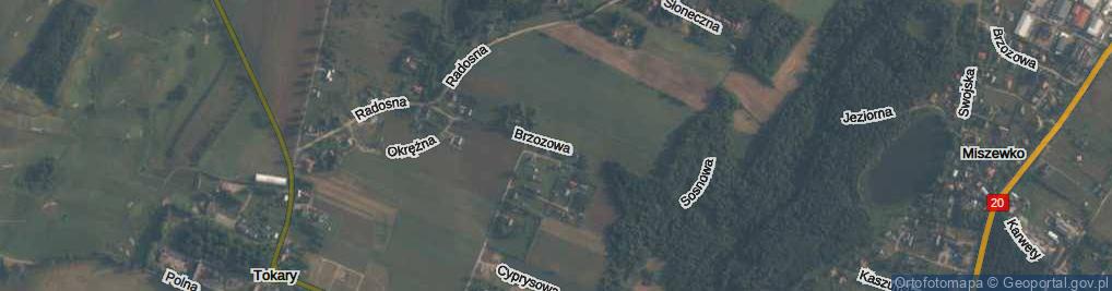 Zdjęcie satelitarne Brzozowa ul.