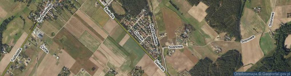 Zdjęcie satelitarne Brzozowa ul.