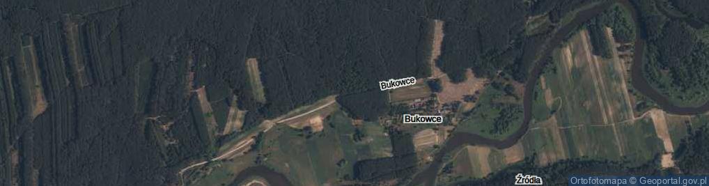 Zdjęcie satelitarne Bukowce ul.