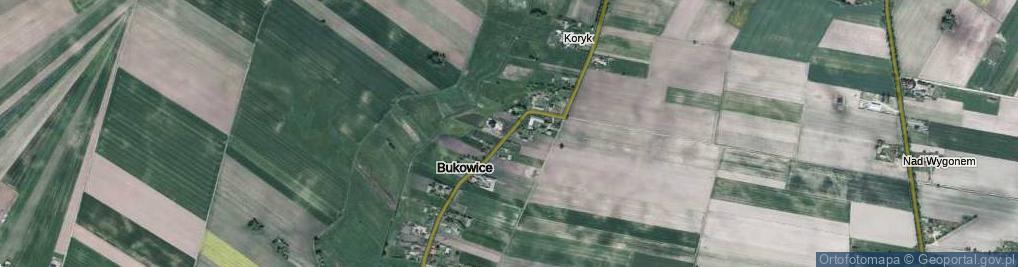 Zdjęcie satelitarne Bukowice ul.