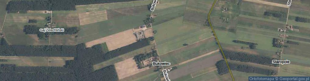 Zdjęcie satelitarne Bukowiec ul.