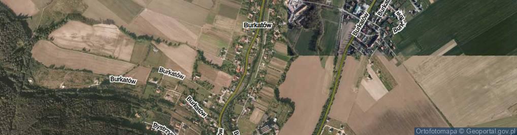 Zdjęcie satelitarne Burkatów ul.