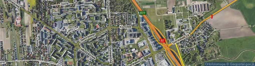 Zdjęcie satelitarne Bursztynowa ul.