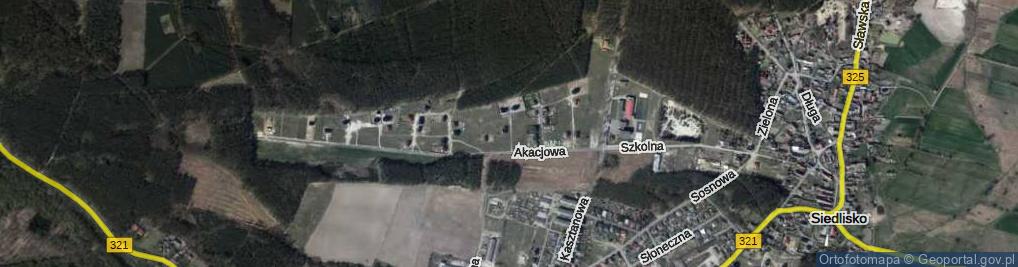 Zdjęcie satelitarne Bukowa ul.