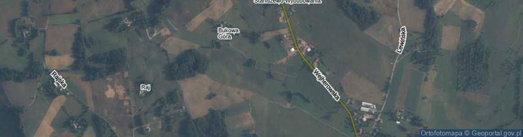 Zdjęcie satelitarne Bukowa Góra ul.