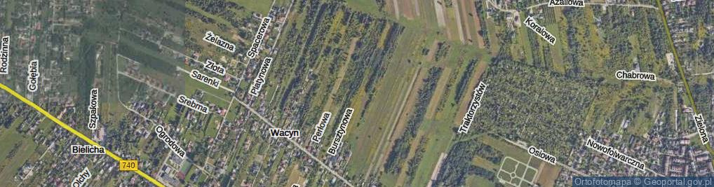 Zdjęcie satelitarne Bursztynowa ul.