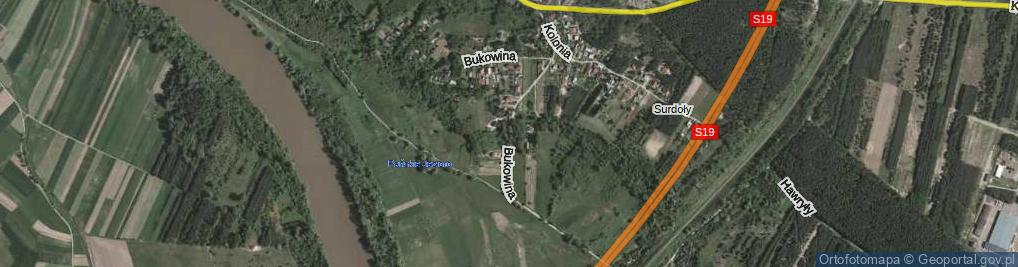 Zdjęcie satelitarne Bukowina ul.