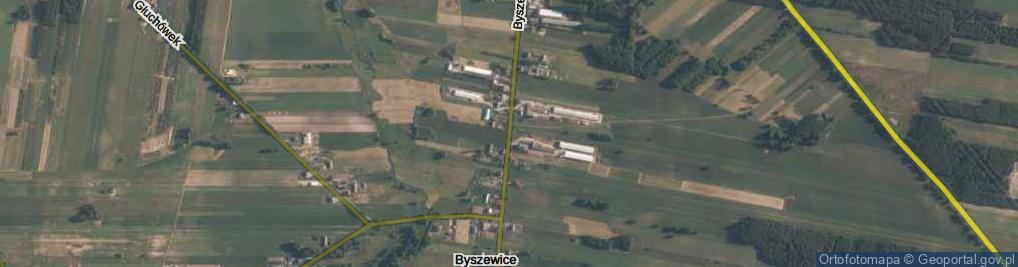 Zdjęcie satelitarne Byszewice ul.