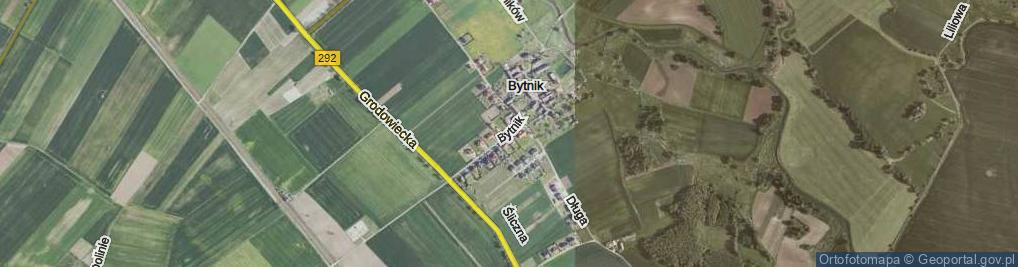 Zdjęcie satelitarne Bytnik ul.