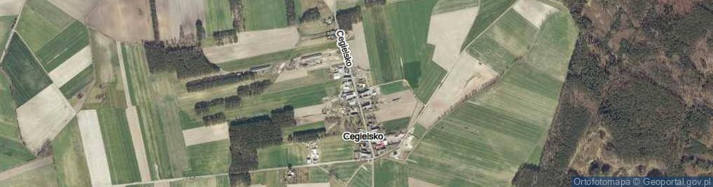 Zdjęcie satelitarne Cegielsko ul.