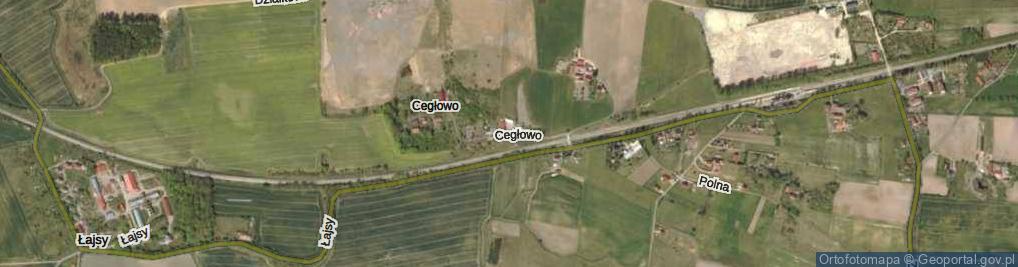Zdjęcie satelitarne Cegłowo ul.