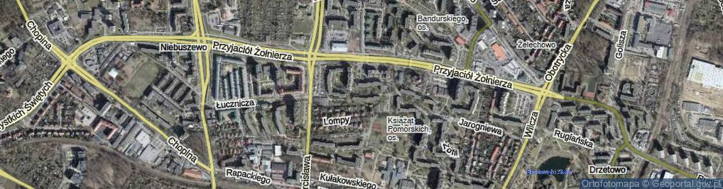 Zdjęcie satelitarne Cedyńska ul.