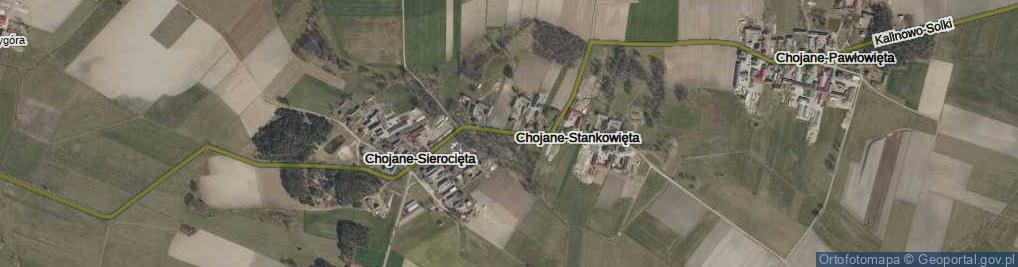 Zdjęcie satelitarne Chojane-Stankowięta ul.