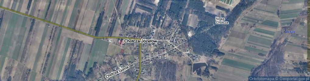 Zdjęcie satelitarne Chotcza-Józefów ul.