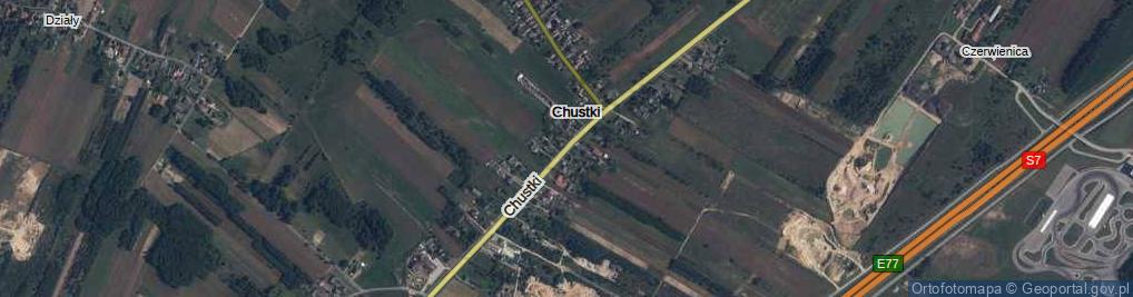 Zdjęcie satelitarne Chustki ul.
