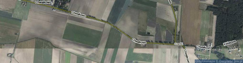 Zdjęcie satelitarne Chwałkowo ul.