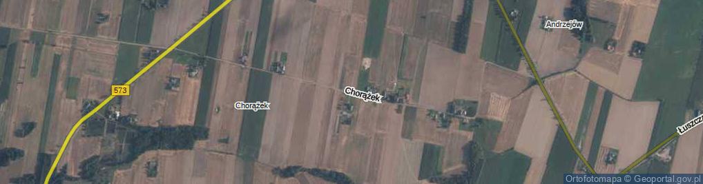 Zdjęcie satelitarne Chorążek ul.